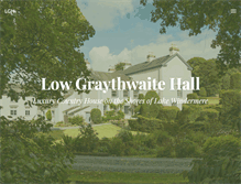 Tablet Screenshot of lowgraythwaitehall.co.uk